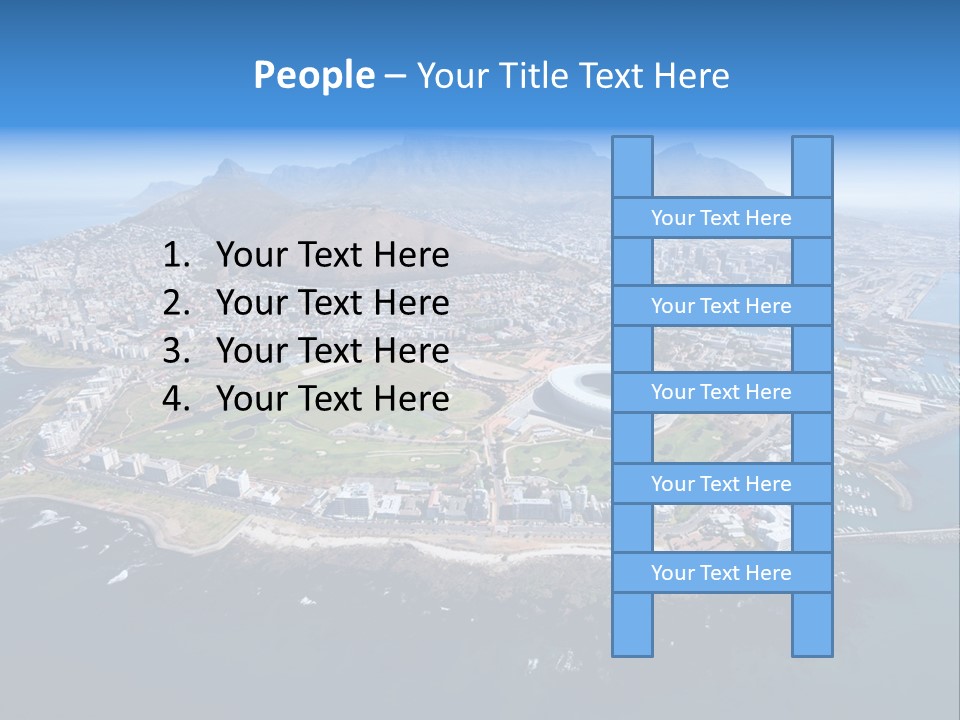 Tourist Attraction Province Table Mountain PowerPoint Template