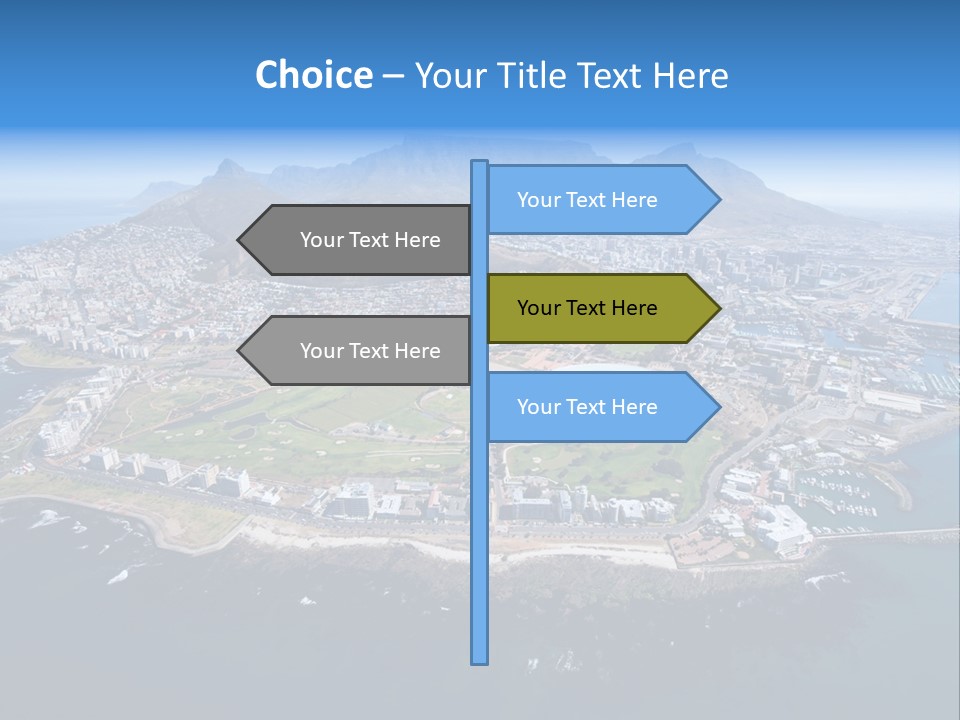 Tourist Attraction Province Table Mountain PowerPoint Template