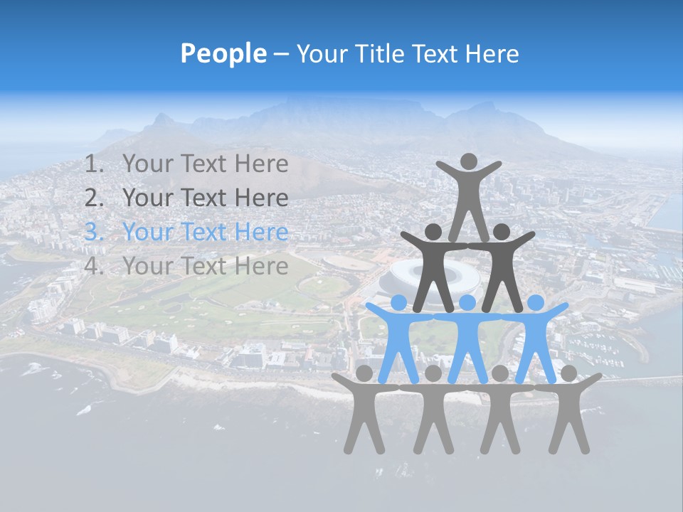 Tourist Attraction Province Table Mountain PowerPoint Template