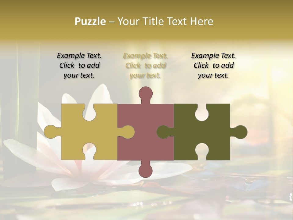 Lily Background Bloom PowerPoint Template