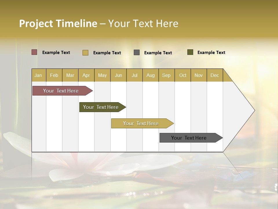 Lily Background Bloom PowerPoint Template