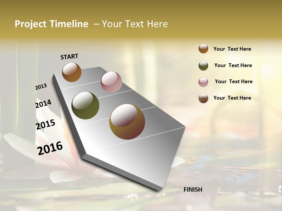 Lily Background Bloom PowerPoint Template