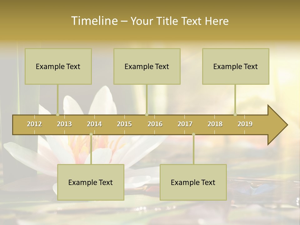 Lily Background Bloom PowerPoint Template