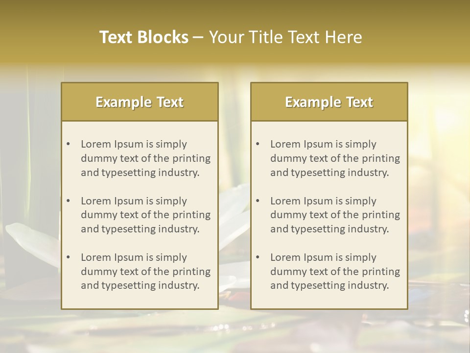 Lily Background Bloom PowerPoint Template