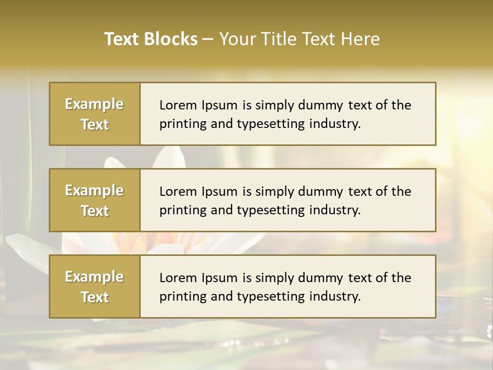 Lily Background Bloom PowerPoint Template