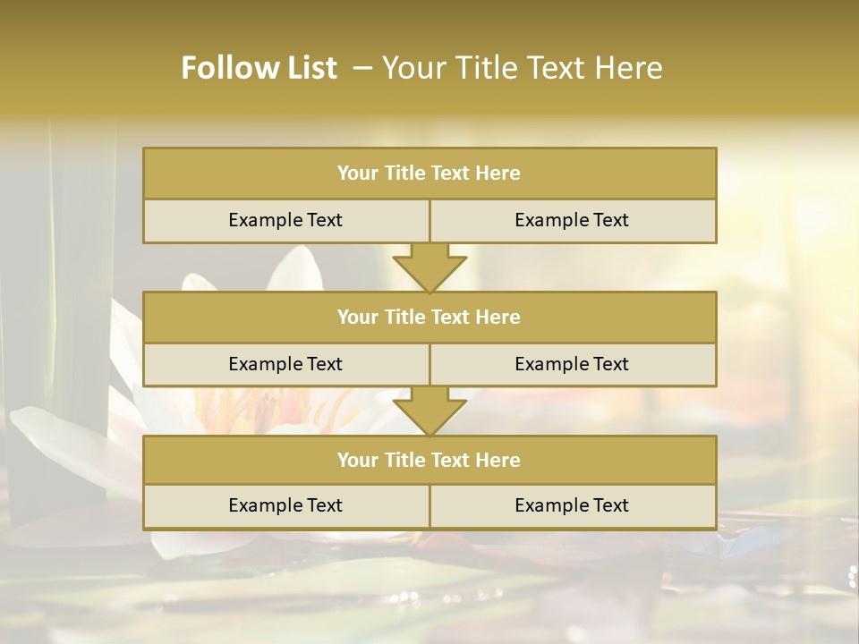 Lily Background Bloom PowerPoint Template