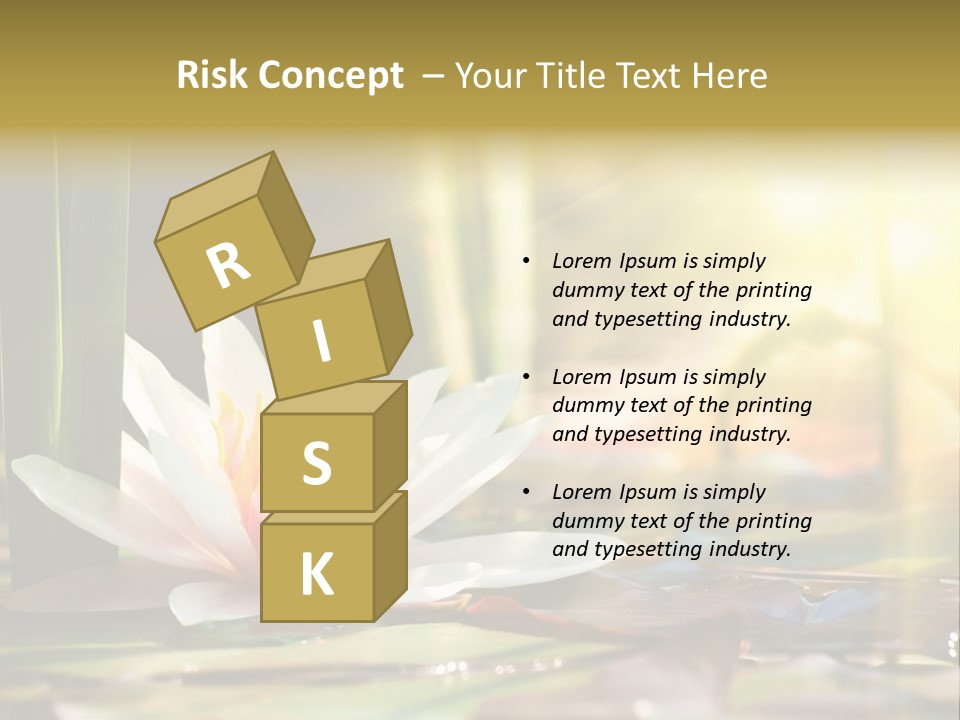 Lily Background Bloom PowerPoint Template