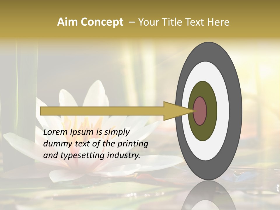 Lily Background Bloom PowerPoint Template