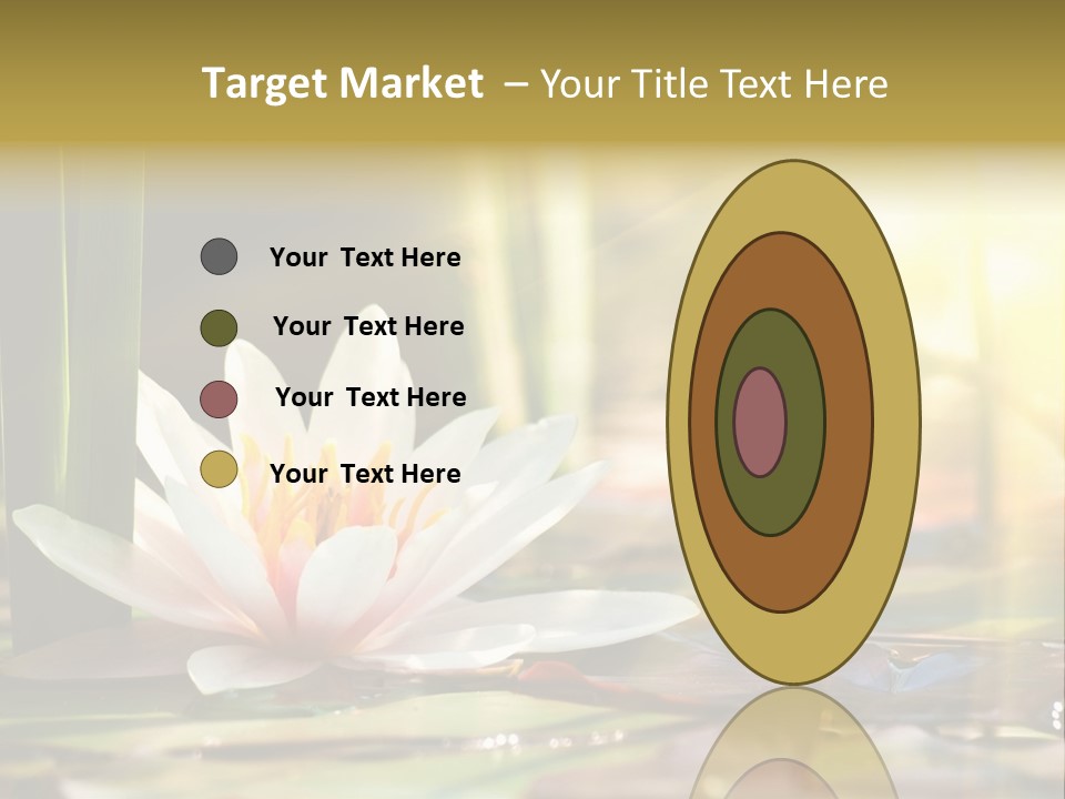 Lily Background Bloom PowerPoint Template