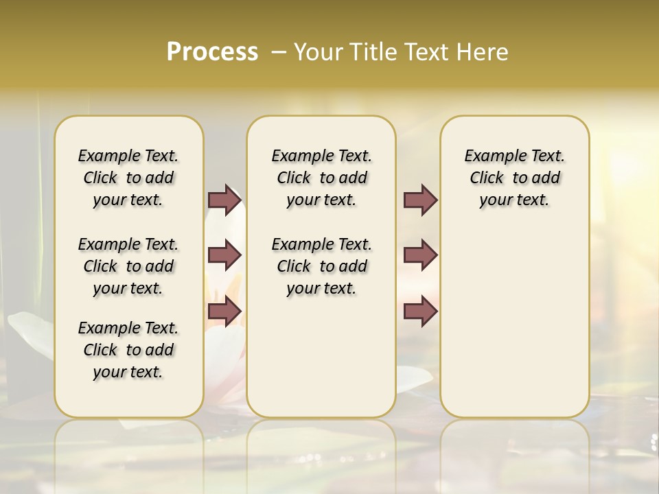 Lily Background Bloom PowerPoint Template