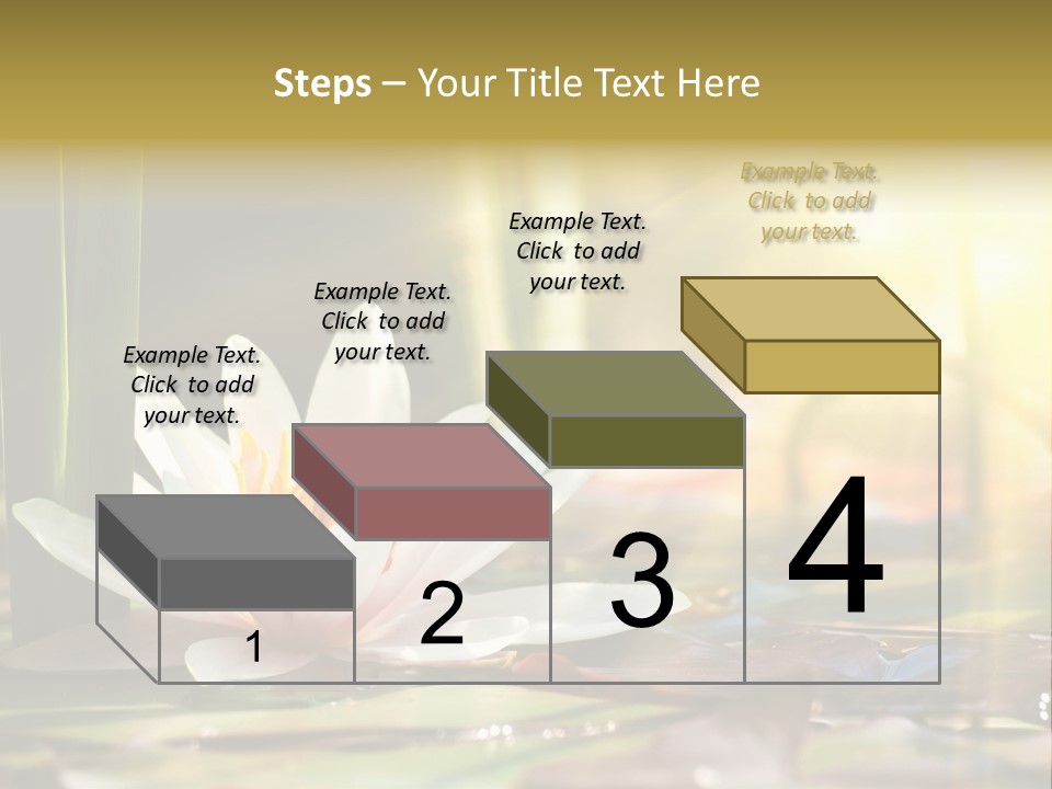 Lily Background Bloom PowerPoint Template