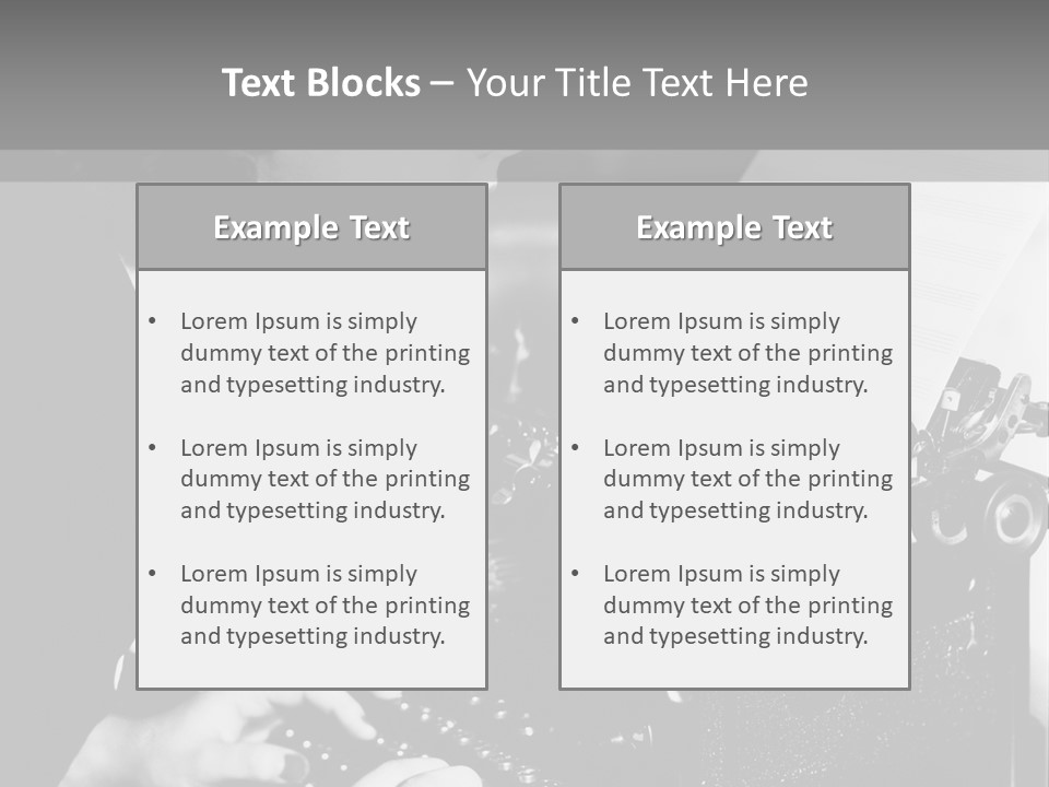Medium Hair Shoulders Job PowerPoint Template