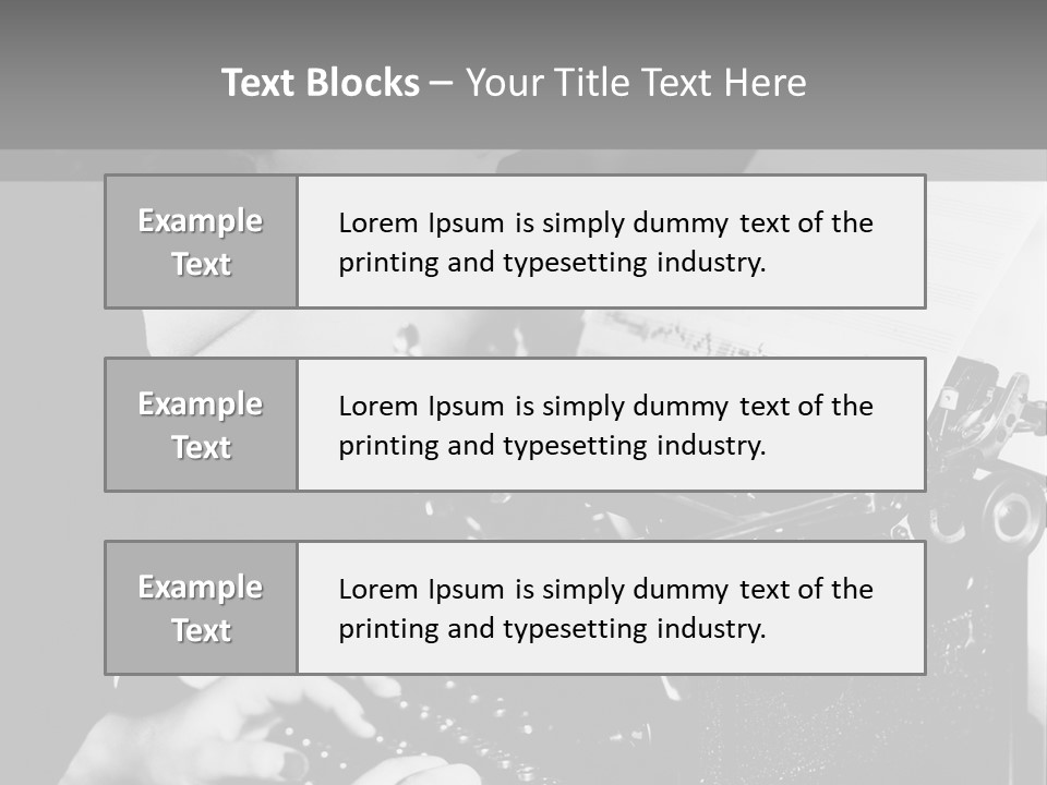 Medium Hair Shoulders Job PowerPoint Template