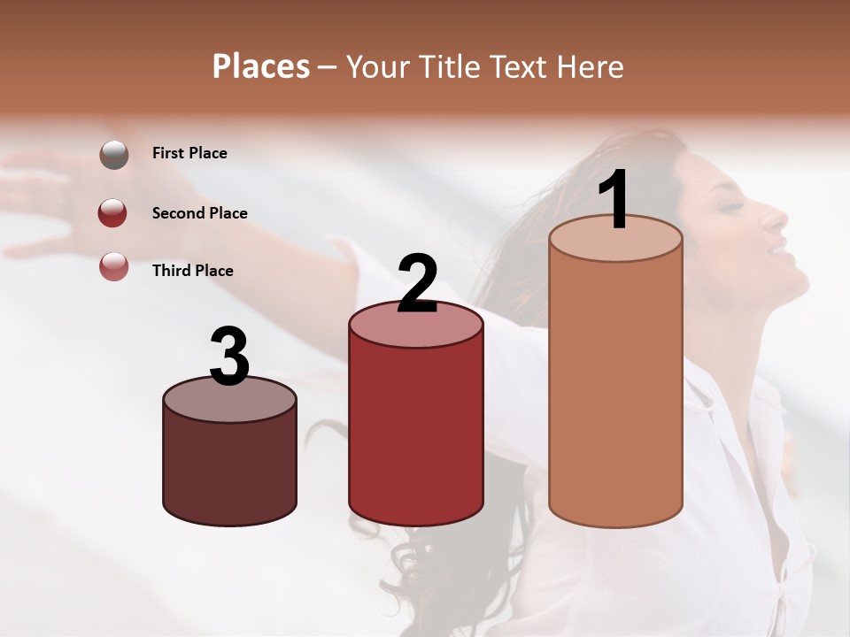 Nature Woman Beach PowerPoint Template