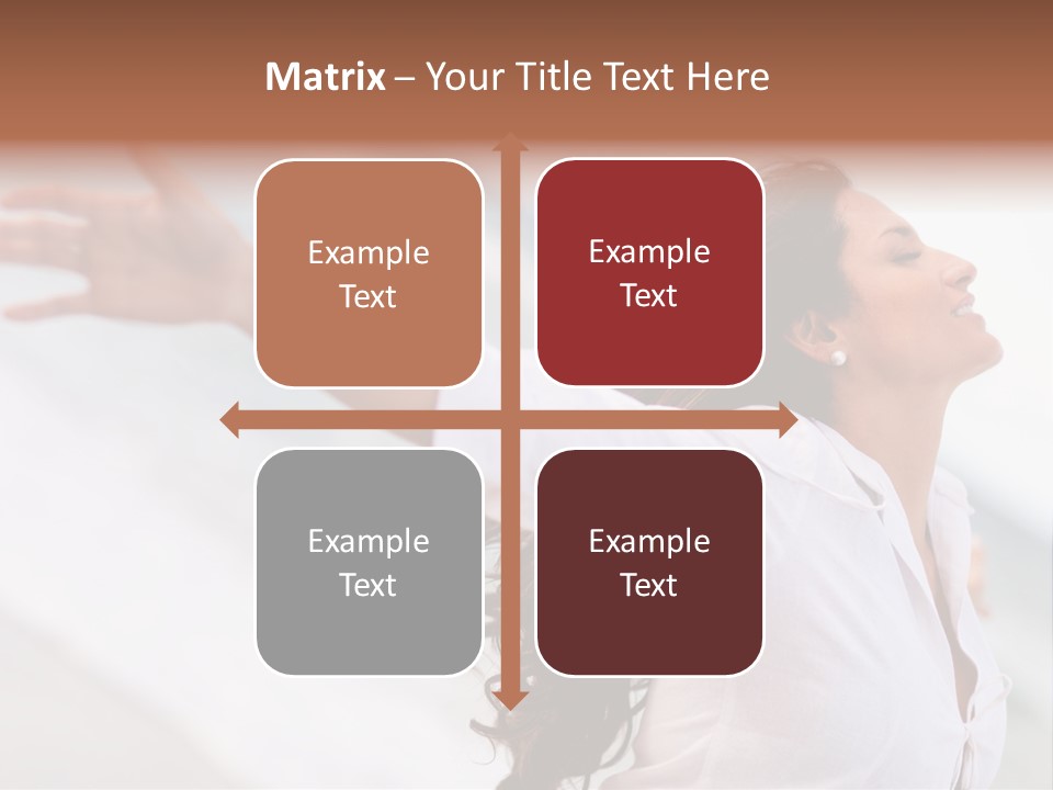 Nature Woman Beach PowerPoint Template