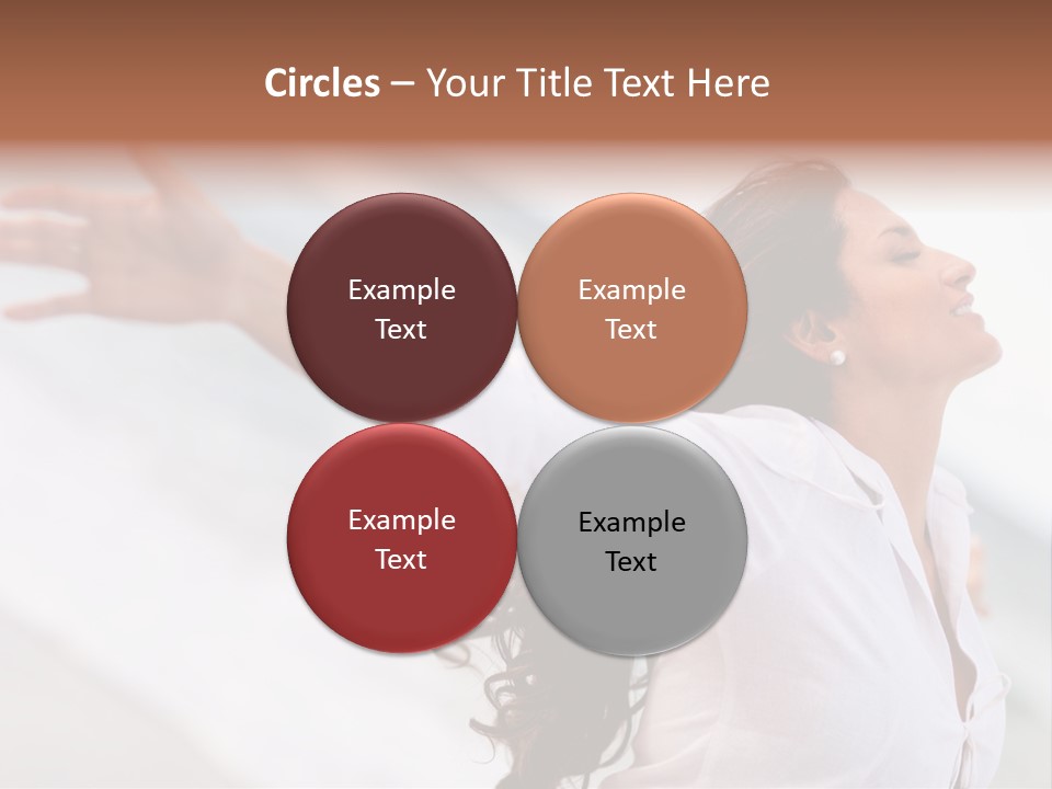 Nature Woman Beach PowerPoint Template