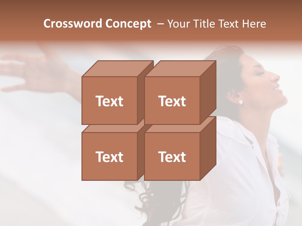 Nature Woman Beach PowerPoint Template