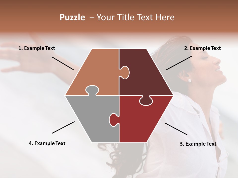 Nature Woman Beach PowerPoint Template