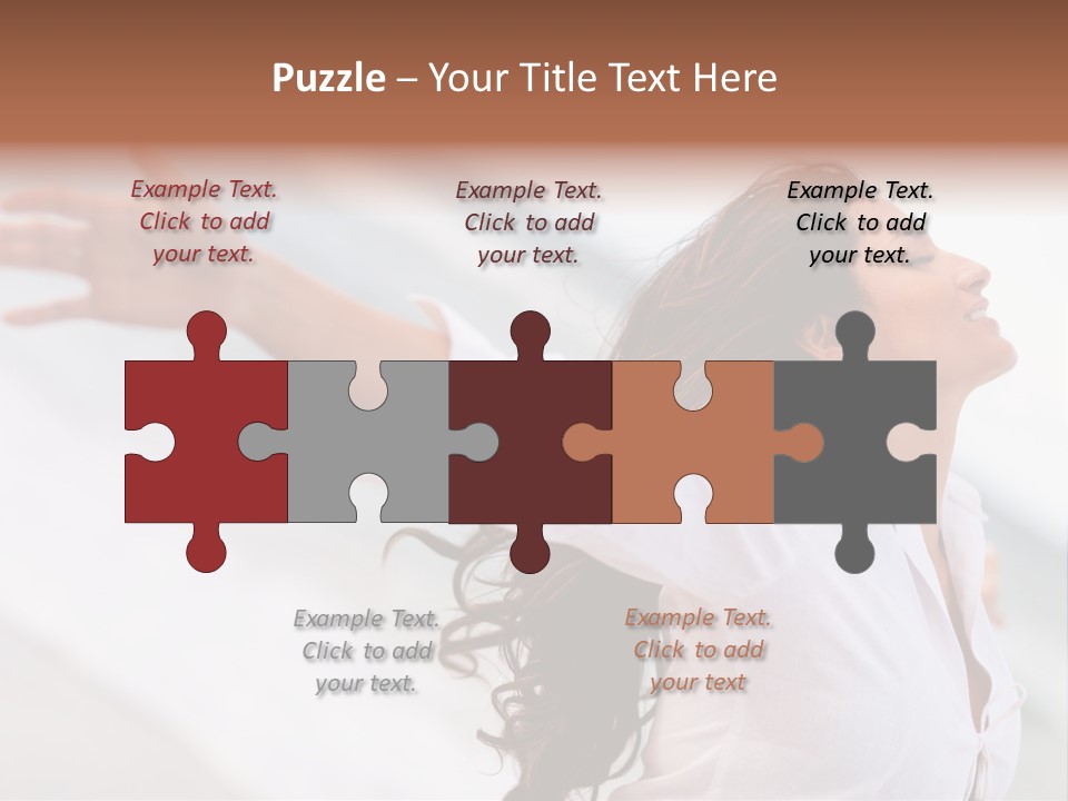 Nature Woman Beach PowerPoint Template