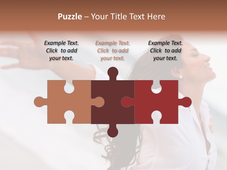 Nature Woman Beach PowerPoint Template