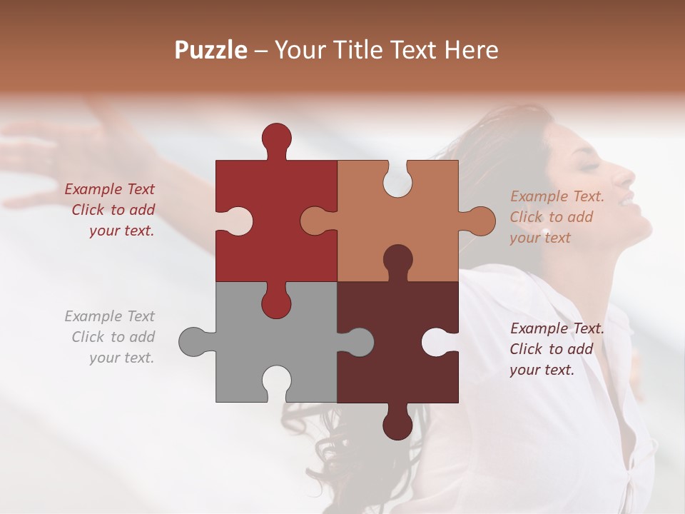 Nature Woman Beach PowerPoint Template