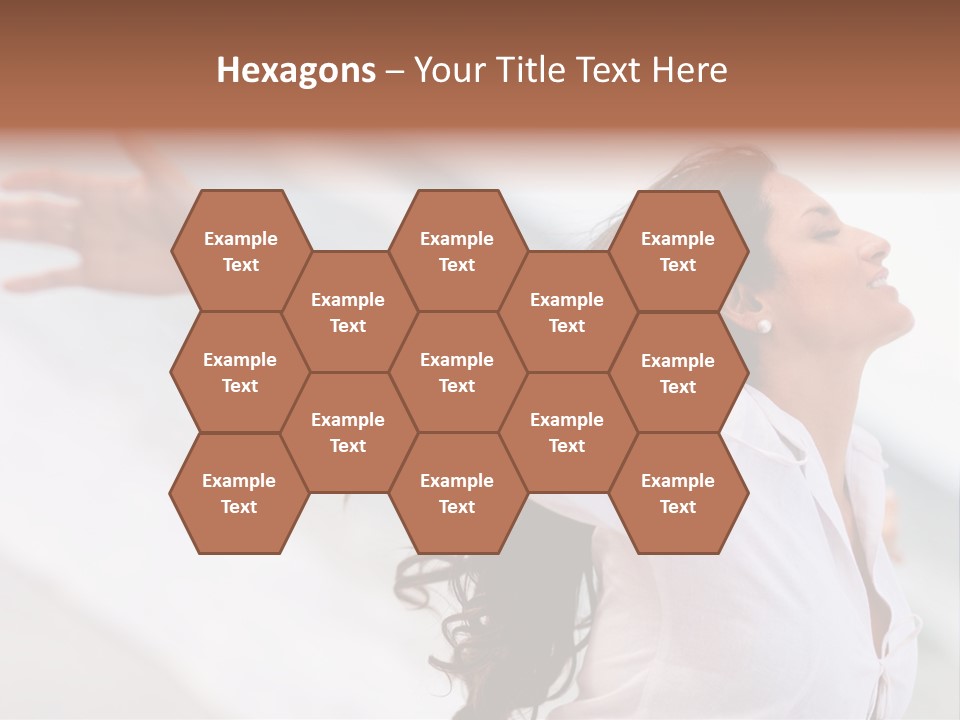 Nature Woman Beach PowerPoint Template