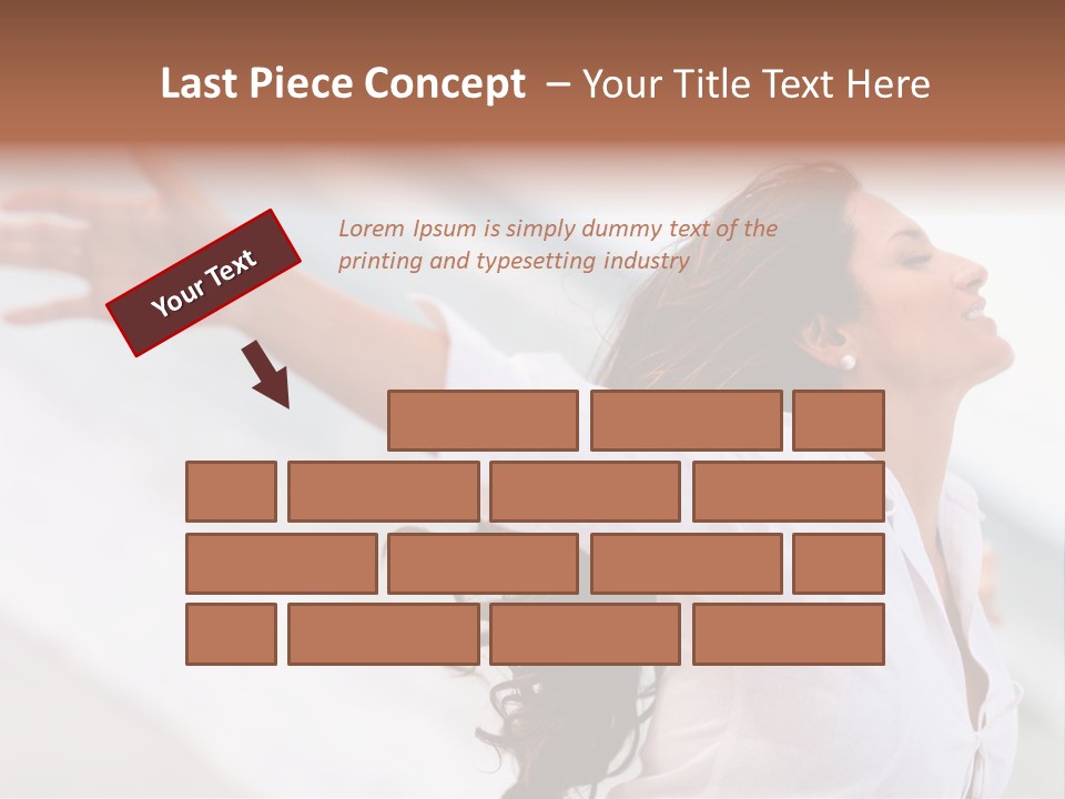 Nature Woman Beach PowerPoint Template