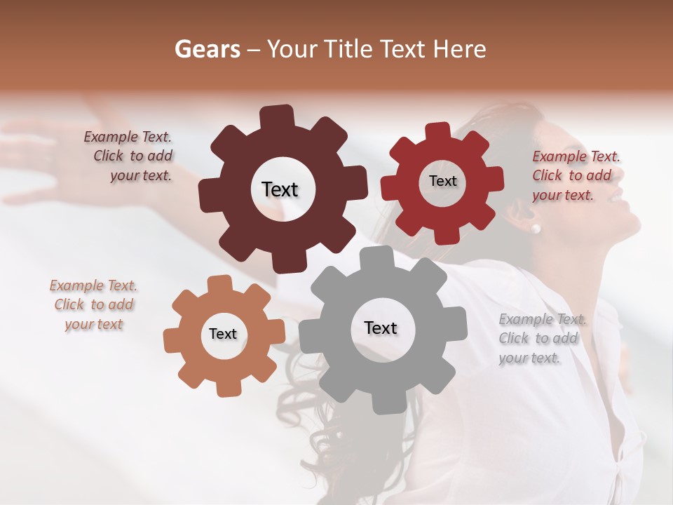 Nature Woman Beach PowerPoint Template