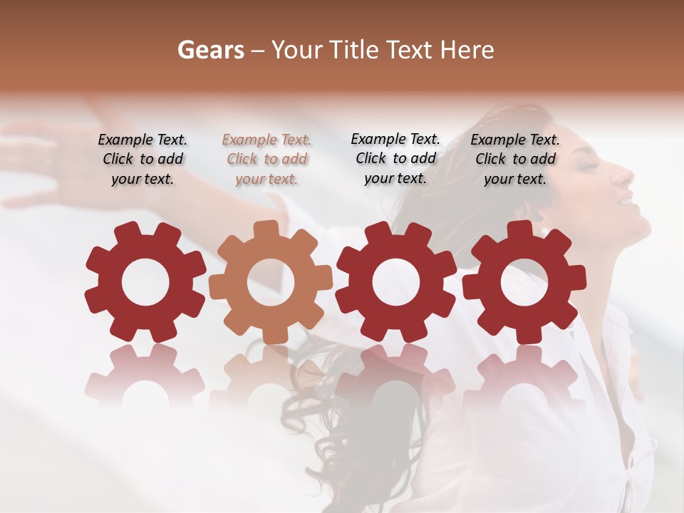 Nature Woman Beach PowerPoint Template