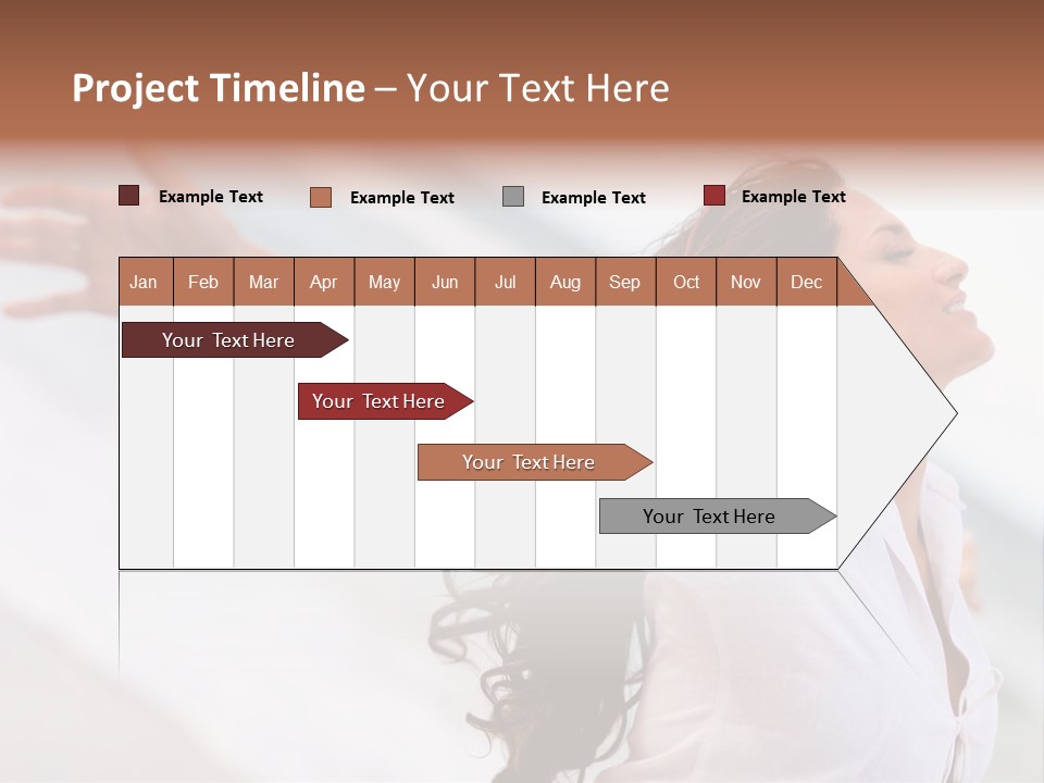 Nature Woman Beach PowerPoint Template