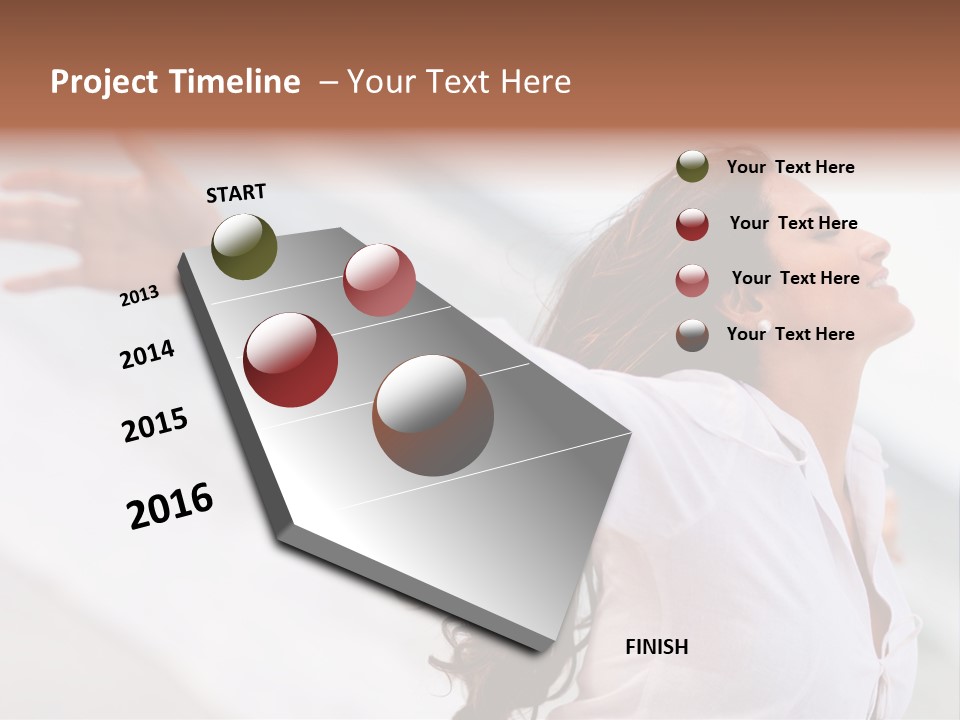 Nature Woman Beach PowerPoint Template