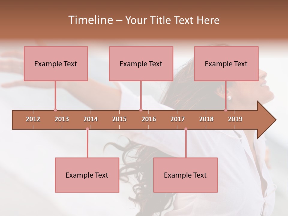 Nature Woman Beach PowerPoint Template