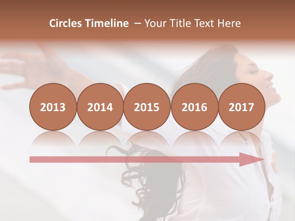 Nature Woman Beach PowerPoint Template