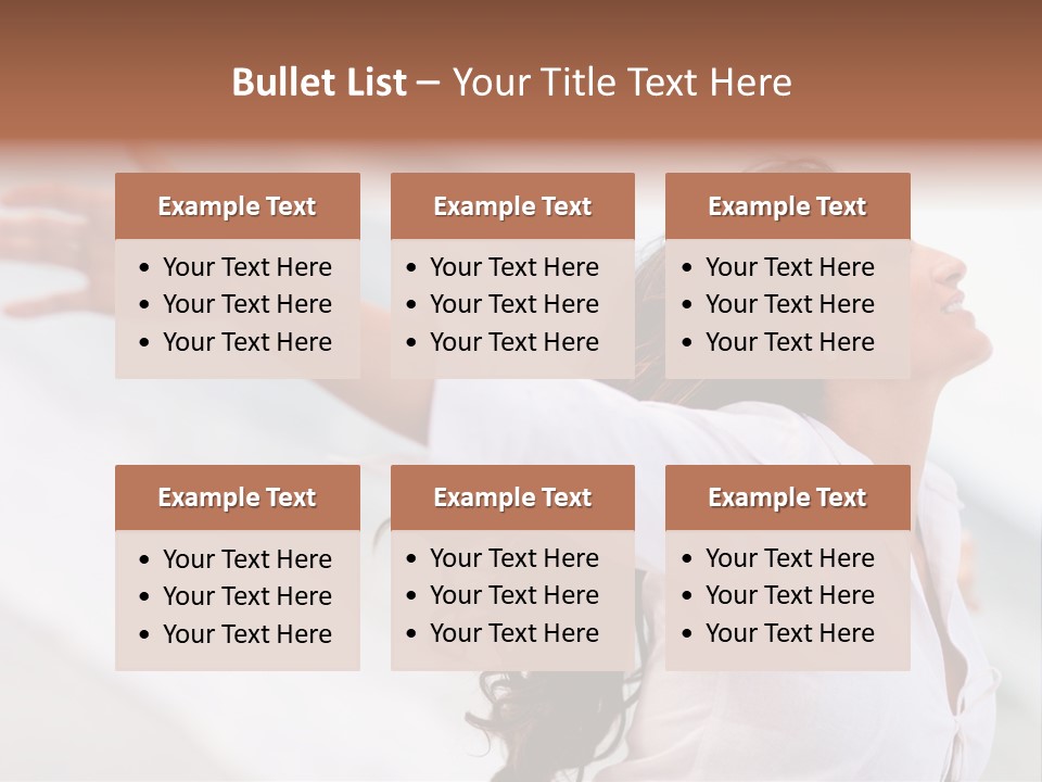 Nature Woman Beach PowerPoint Template