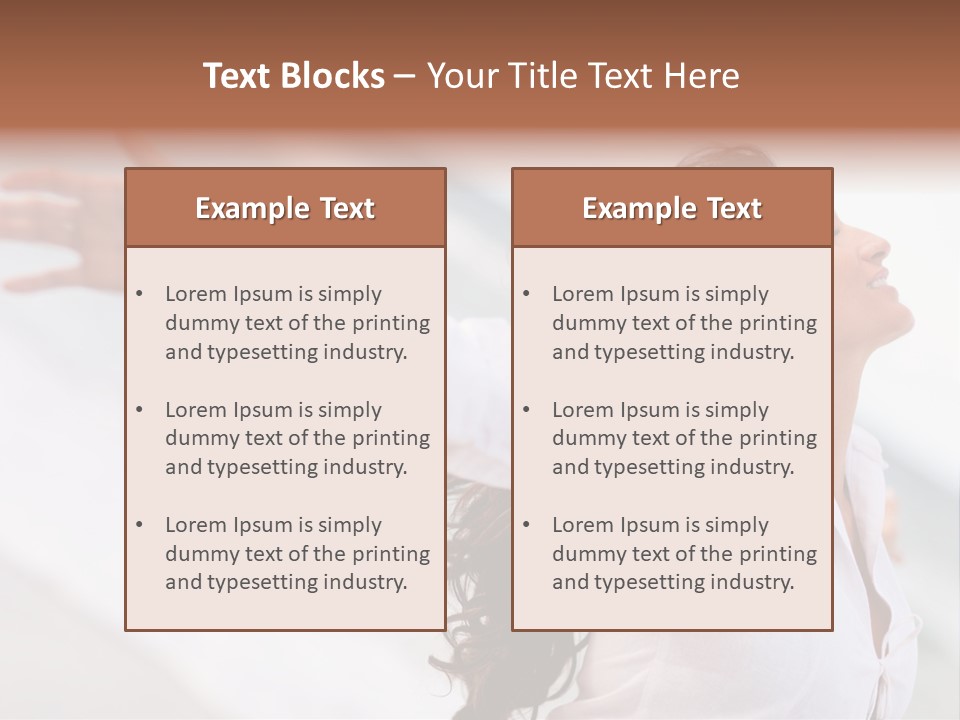 Nature Woman Beach PowerPoint Template