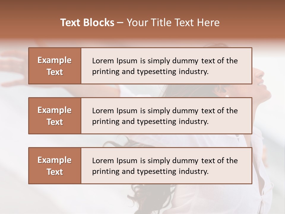 Nature Woman Beach PowerPoint Template