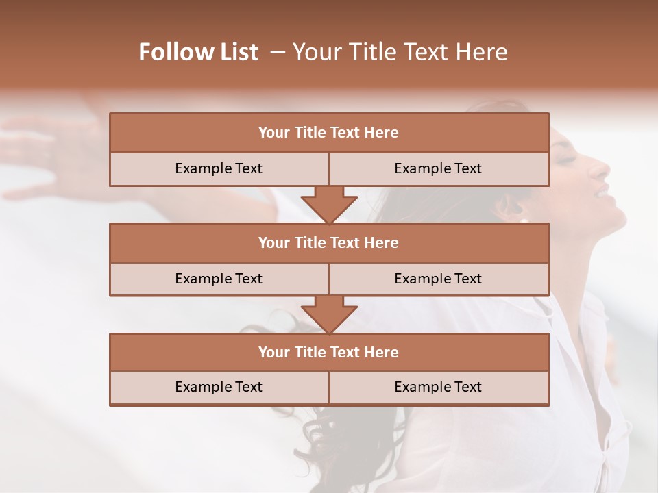 Nature Woman Beach PowerPoint Template