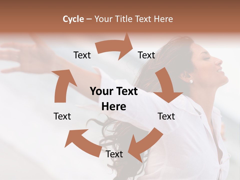 Nature Woman Beach PowerPoint Template