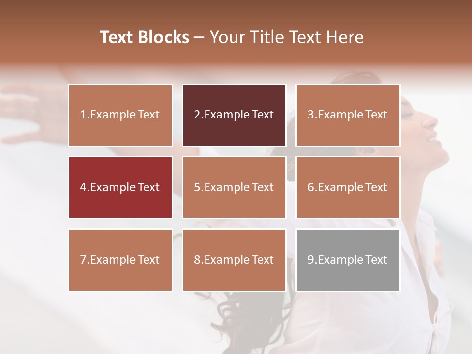 Nature Woman Beach PowerPoint Template