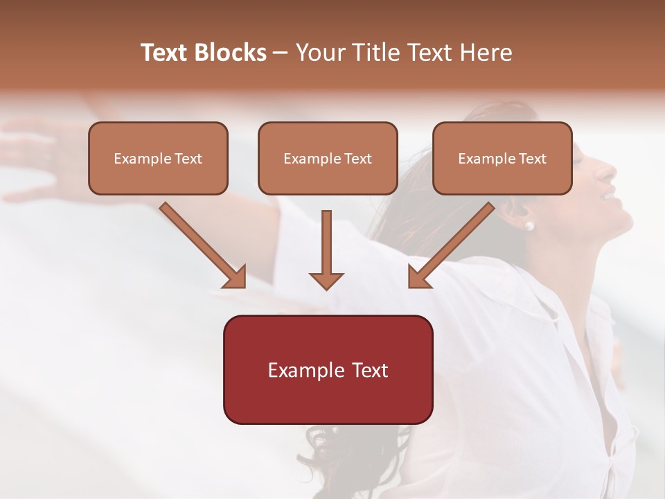 Nature Woman Beach PowerPoint Template