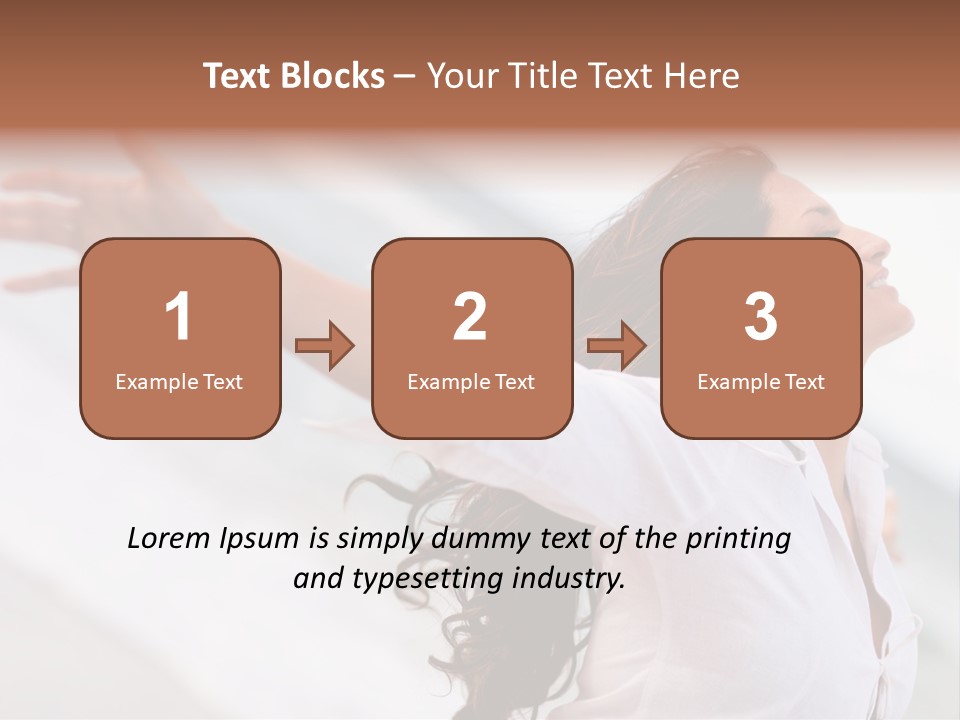 Nature Woman Beach PowerPoint Template