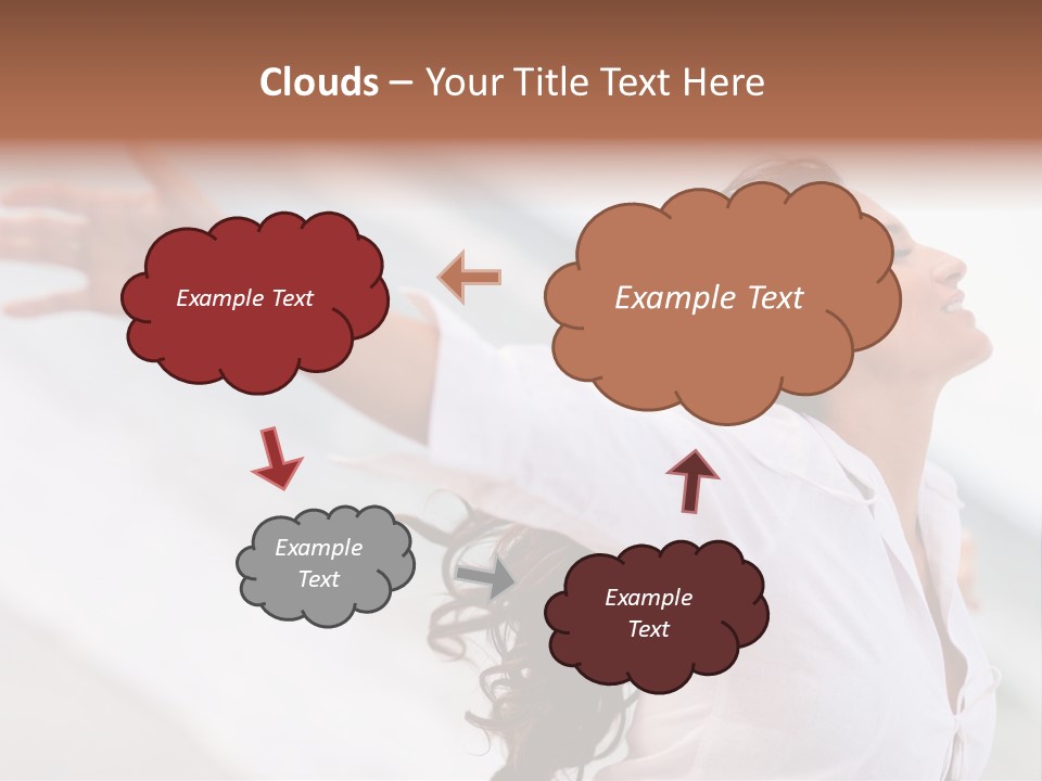 Nature Woman Beach PowerPoint Template