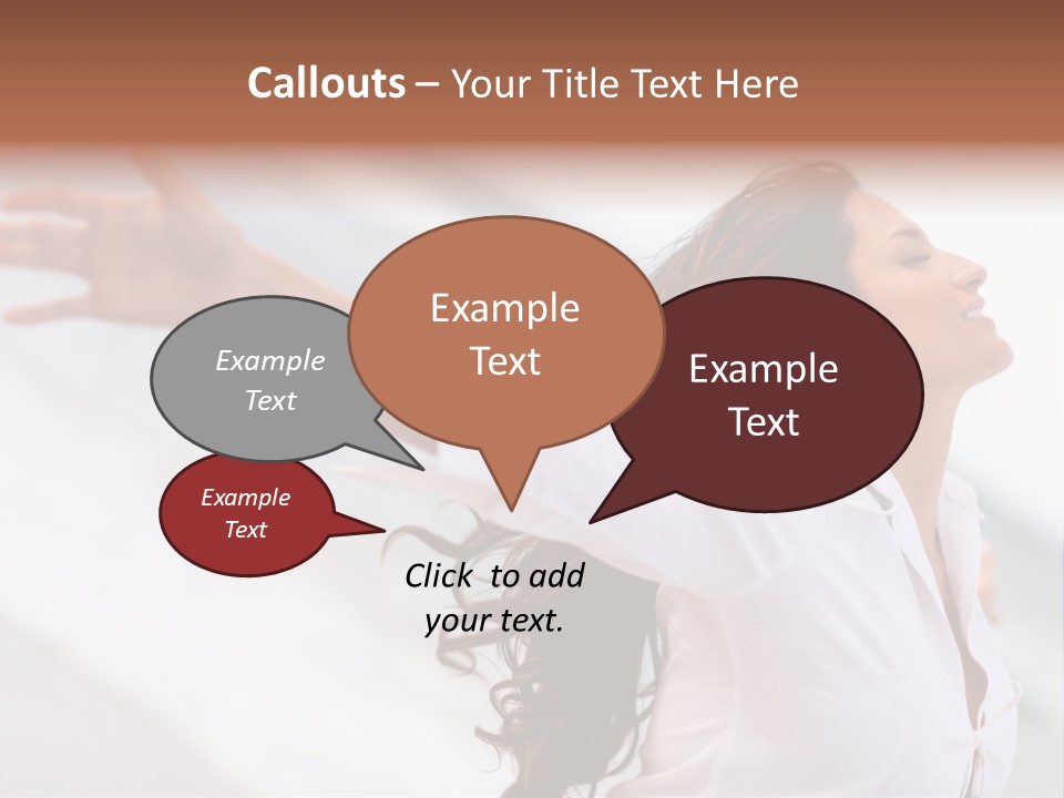 Nature Woman Beach PowerPoint Template