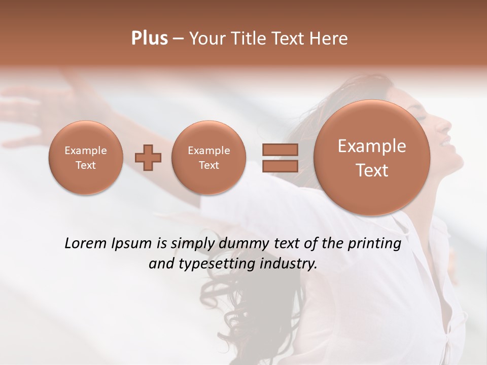 Nature Woman Beach PowerPoint Template