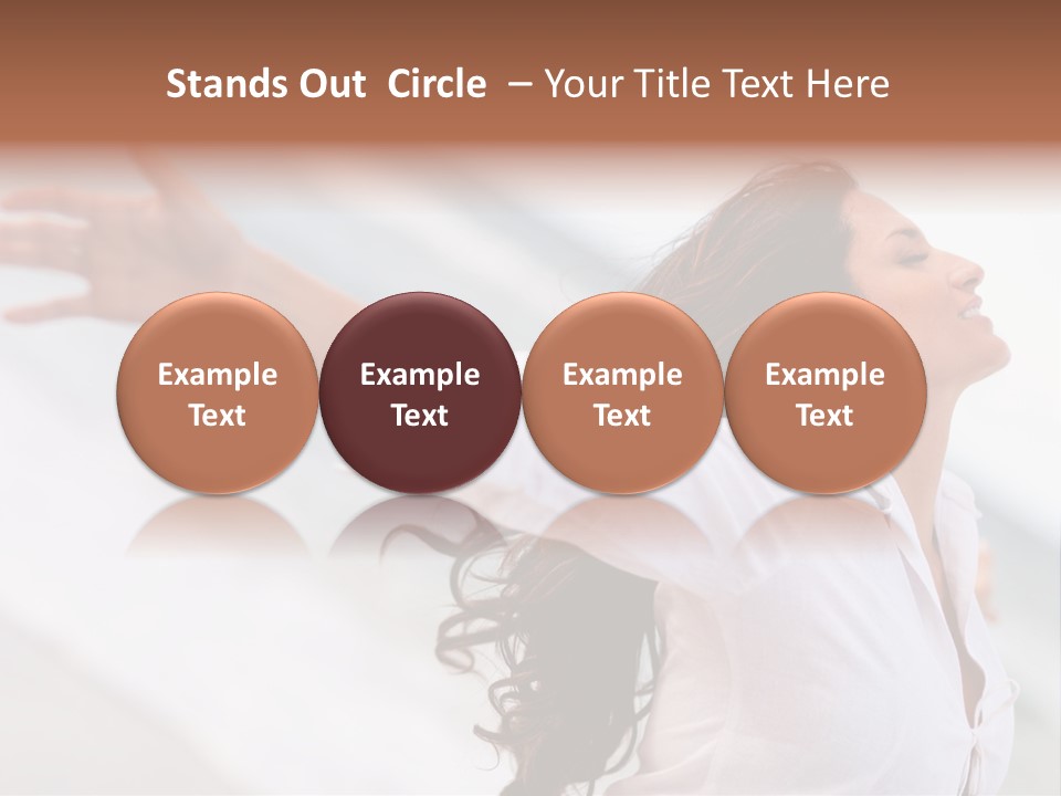 Nature Woman Beach PowerPoint Template