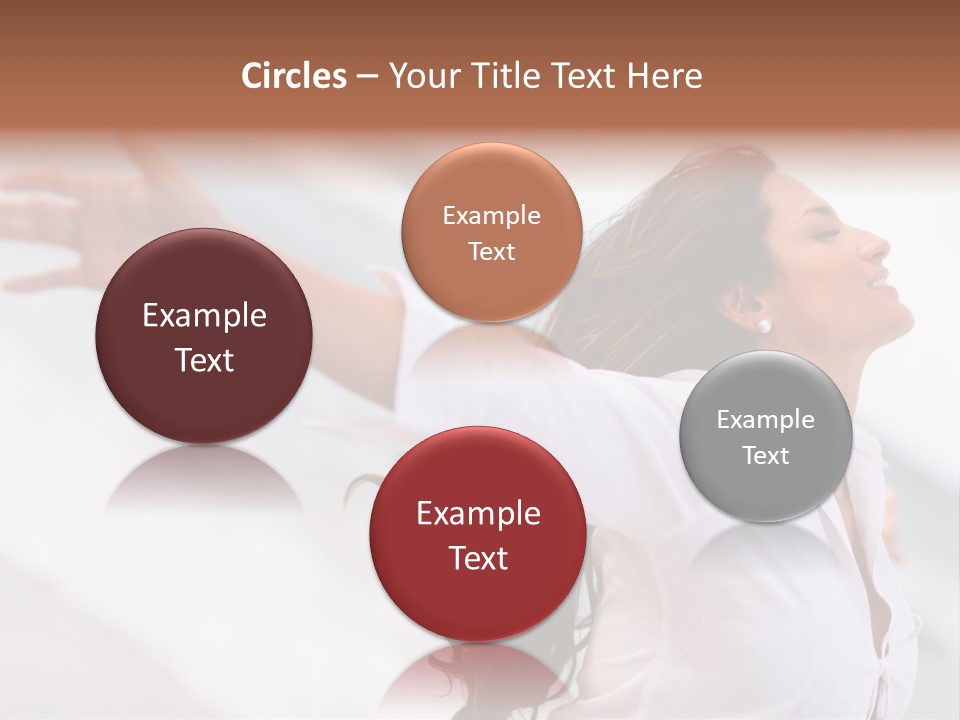 Nature Woman Beach PowerPoint Template