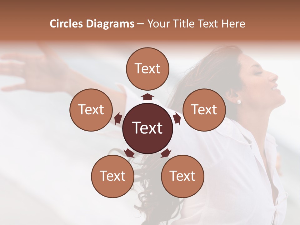 Nature Woman Beach PowerPoint Template