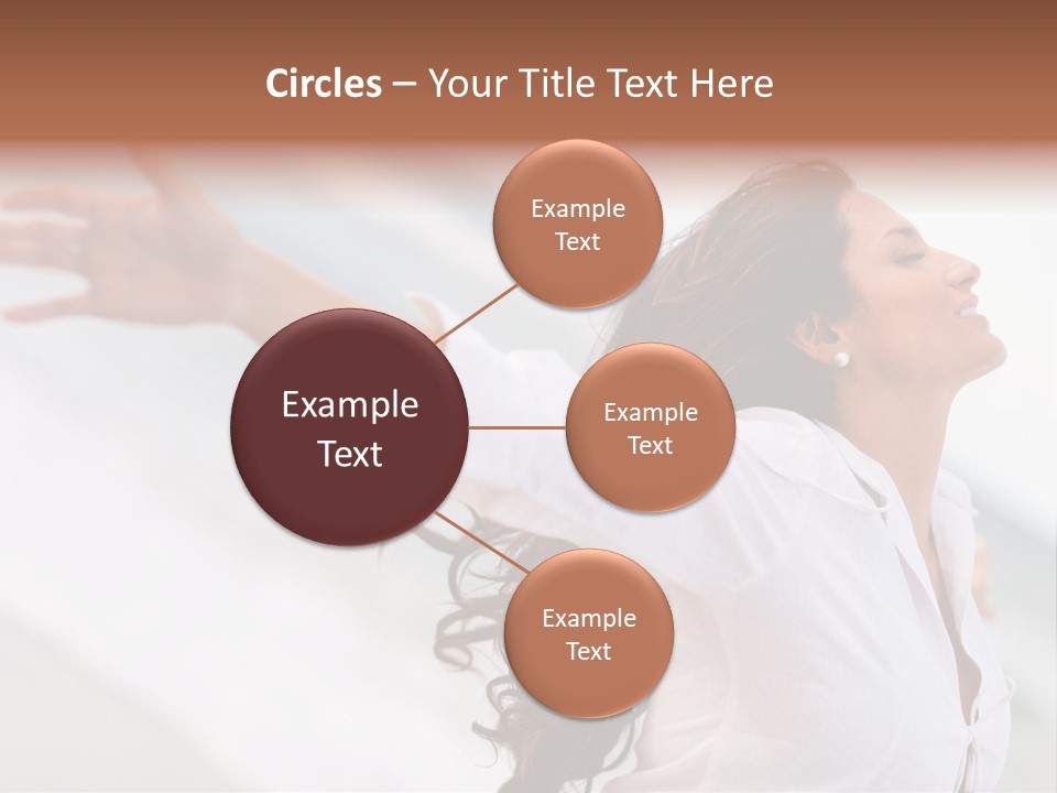 Nature Woman Beach PowerPoint Template