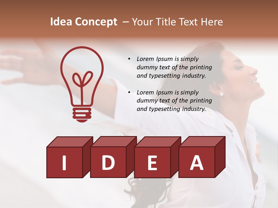 Nature Woman Beach PowerPoint Template