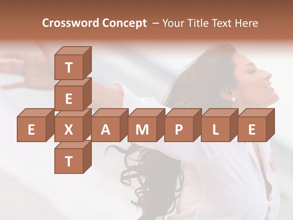 Nature Woman Beach PowerPoint Template